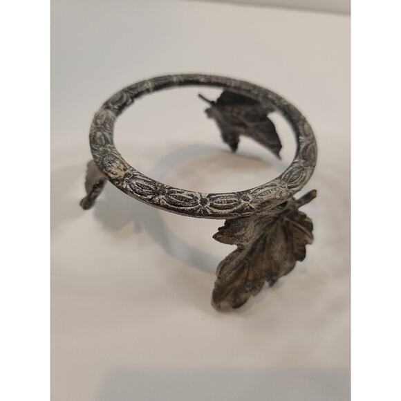 Two Crackled Glass Candle Holders - Picture 4 of 4